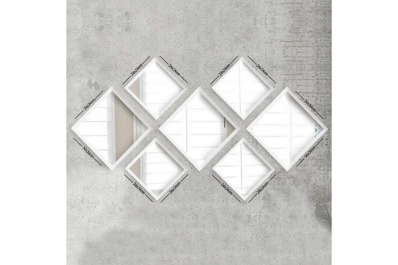 Sarata Spegel, Vit/Silver