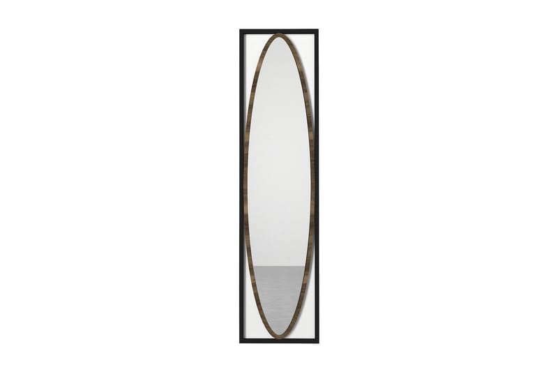 SAYCO Spegel 39 cm Svart/Valnöt - Väggspegel