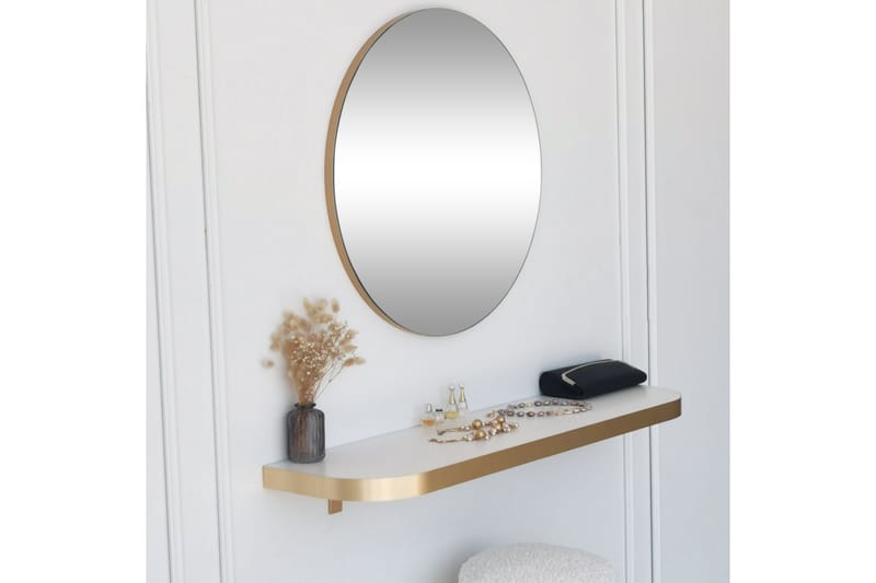 Sesso Spegel 60 cm Rund Guld - Inredning & dekor - Speglar - Väggspegel