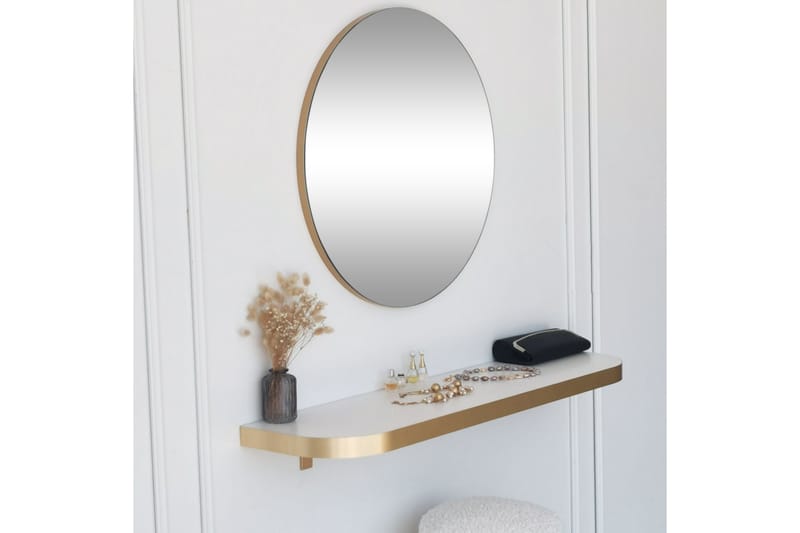 Sesso Spegel 60 cm Rund Guld - Väggspegel