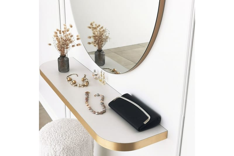 Sesso Spegel 60 cm Rund Guld - Inredning & dekor - Speglar - Väggspegel