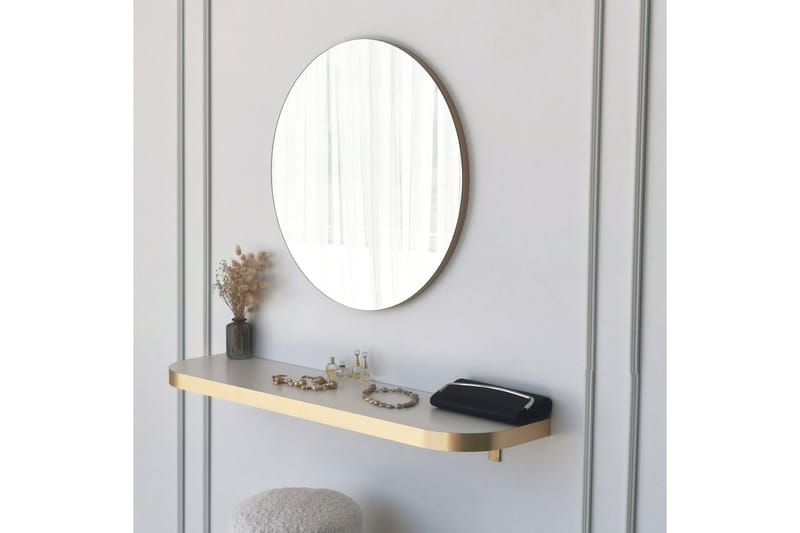 Sesso Spegel 60 cm Rund Guld - Inredning & dekor - Speglar - Väggspegel