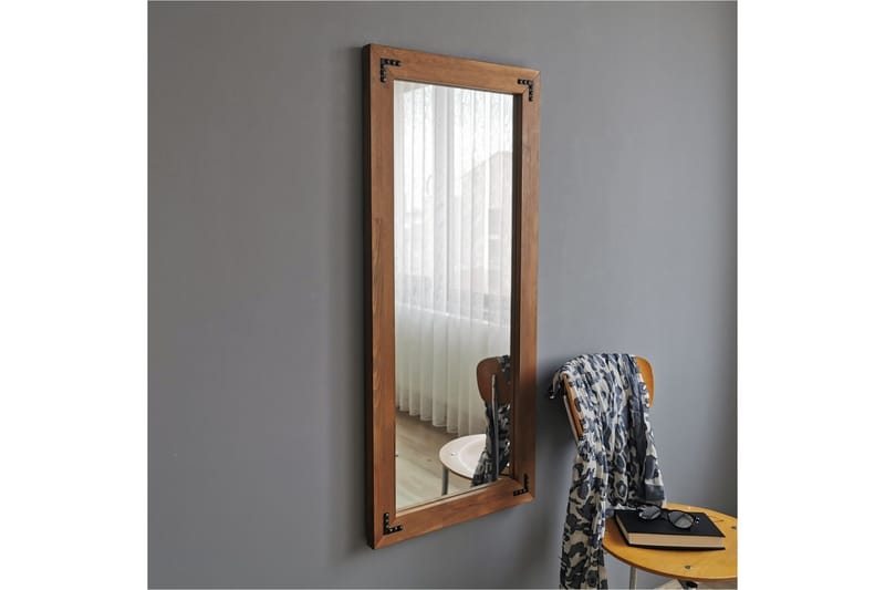 Shakeil Dekorationsspegel 50 cm - Valnöt - Inredning & dekor - Speglar - Väggspegel