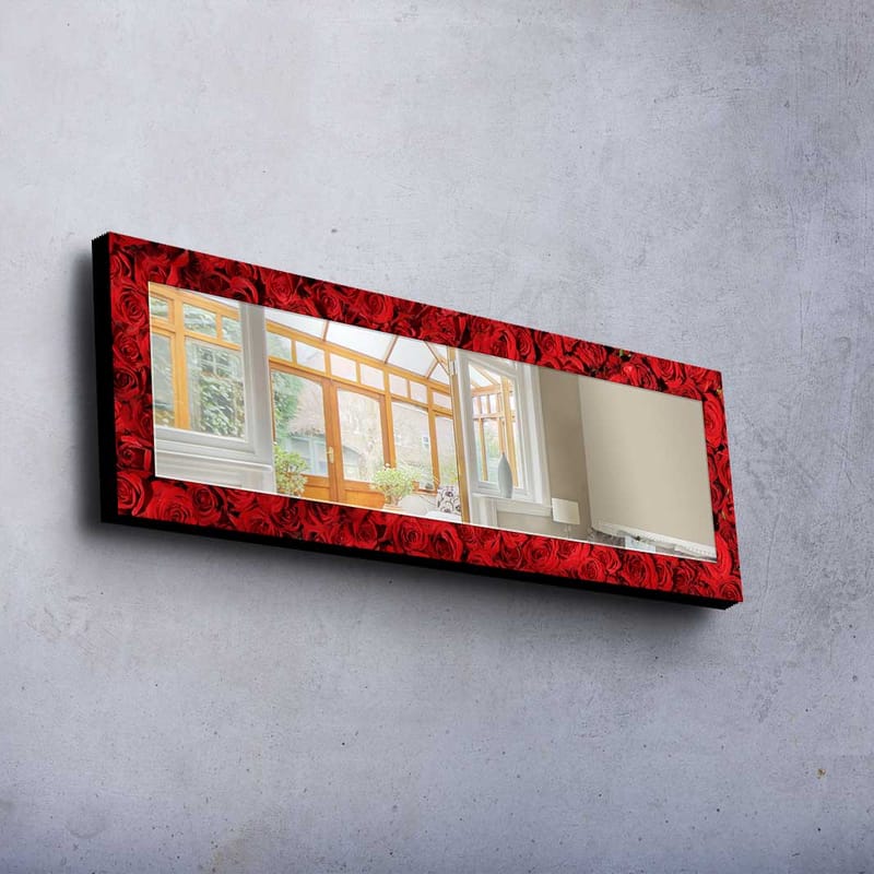 SHAMARY Dekorspegel 40x120 cm Christmas Spegelglas/Tyg - Inredning & dekor - Speglar - Väggspegel