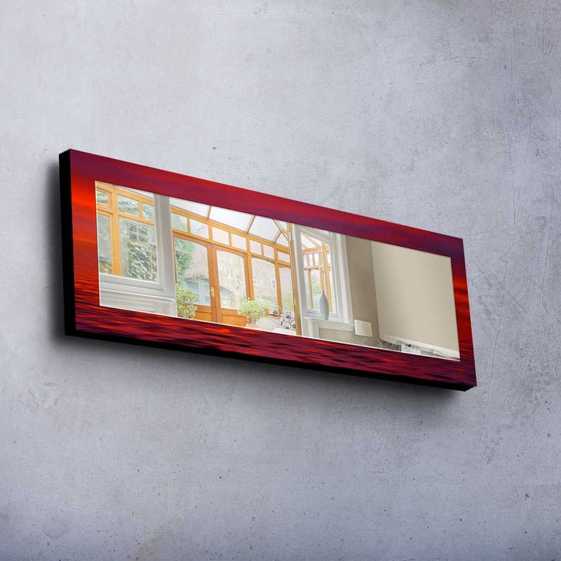 SHAMARY Dekorspegel 40x120 cm Christmas Spegelglas/Tyg - Inredning & dekor - Speglar - Väggspegel
