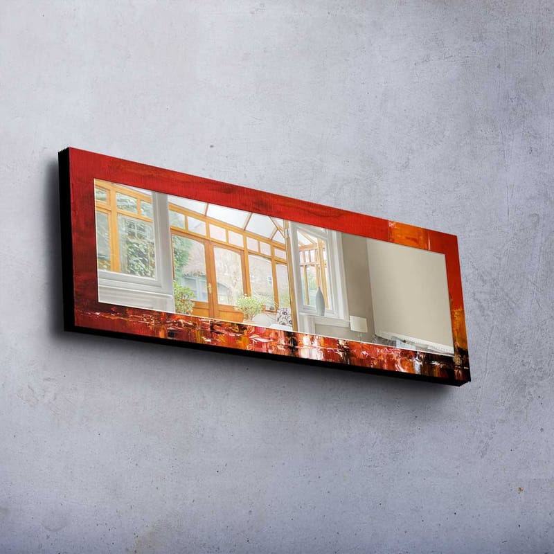 SHAMARY Dekorspegel 40x120 cm Christmas Spegelglas/Tyg - Inredning & dekor - Speglar - Väggspegel