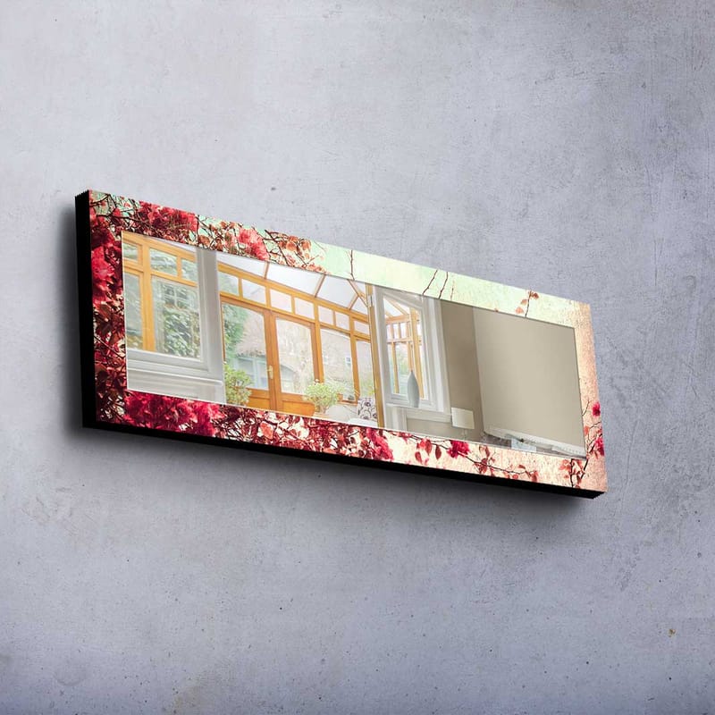 SHAMARY Dekorspegel 40x120 cm Christmas Spegelglas/Tyg - Inredning & dekor - Speglar - Väggspegel