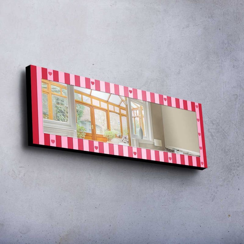 SHAMARY Dekorspegel 40x120 cm Christmas Spegelglas/Tyg - Inredning & dekor - Speglar - Väggspegel