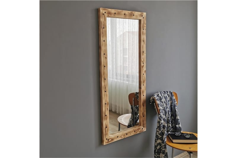 Sheritha Dekorationsspegel 50 cm - Valnöt - Inredning & dekor - Speglar - Väggspegel