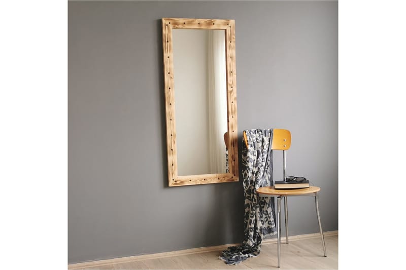 Sheritha Dekorationsspegel 50 cm - Valnöt - Inredning & dekor - Speglar - Väggspegel