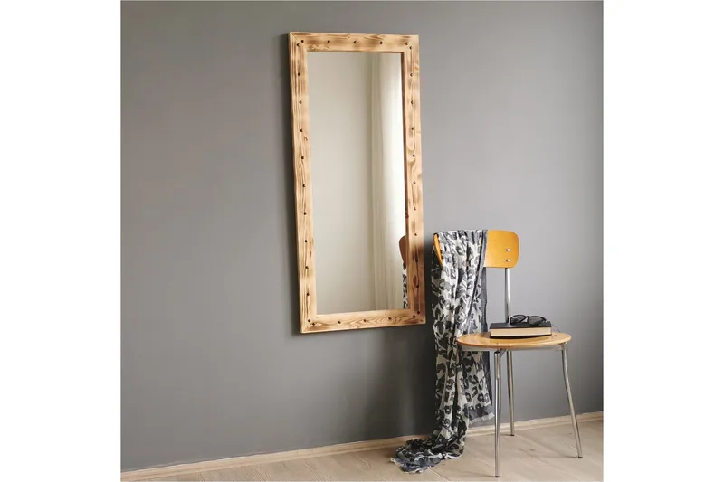 Sheritha Dekorationsspegel 50 cm - Valnöt - Inredning & dekor - Speglar - Väggspegel