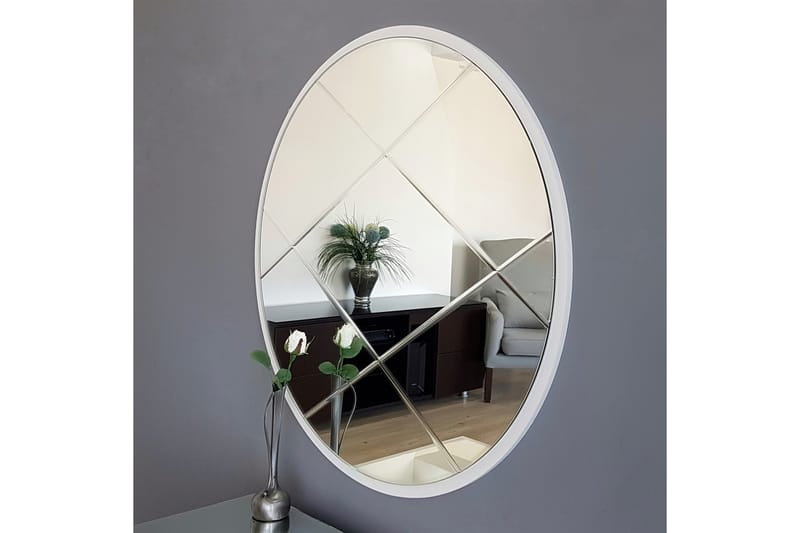 SHOLOM Dekorationsspegel 60 cm Silver - Inredning & dekor - Speglar - Väggspegel