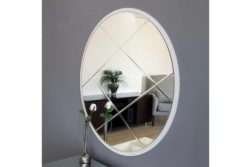 SHOLOM Dekorationsspegel 60 cm Silver - Väggspegel