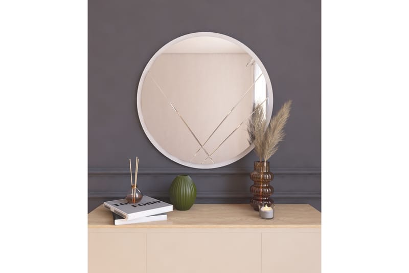 Smooth Spegel 60 cm Rund Vit - Inredning & dekor - Speglar - Väggspegel