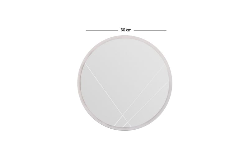 Smooth Spegel 60 cm Rund Vit - Inredning & dekor - Speglar - Väggspegel