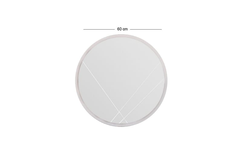 Smooth Spegel 60 cm Rund - Vit - Inredning & dekor - Speglar - Väggspegel