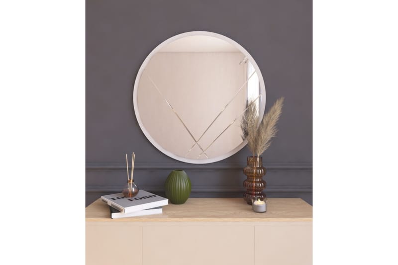Smooth Spegel 60 cm Rund - Vit - Inredning & dekor - Speglar - Väggspegel