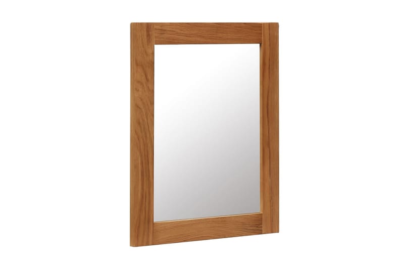 Spegel 40x50 cm massiv ek - Brun - Väggspegel