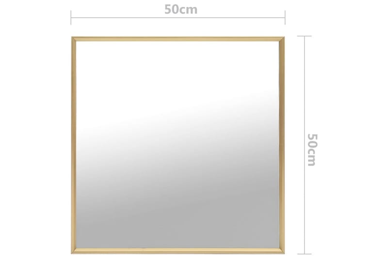 Spegel 50x50 cm guld - Guld - Inredning & dekor - Speglar - Väggspegel