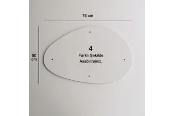 Spegel 50x76 cm - Svart - Inredning & dekor - Speglar - Väggspegel