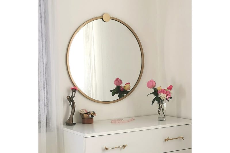 Spegel 60x60 cm - Guld - Inredning & dekor - Speglar - Väggspegel