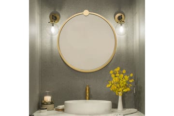 Spegel 60x60 cm - Guld - Inredning & dekor - Speglar - Väggspegel