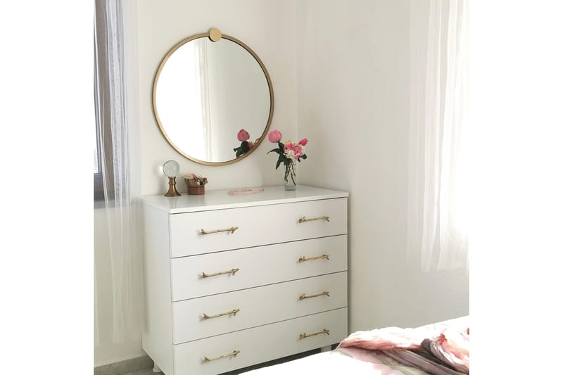 Spegel 60x60 cm - Guld - Inredning & dekor - Speglar - Väggspegel