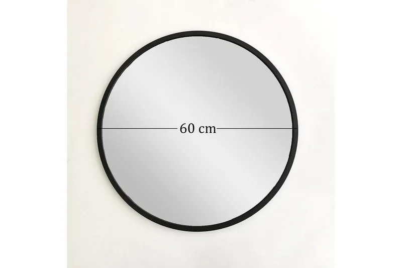 Spegel 60x60 cm - Metall/Svart - Inredning & dekor - Speglar - Väggspegel