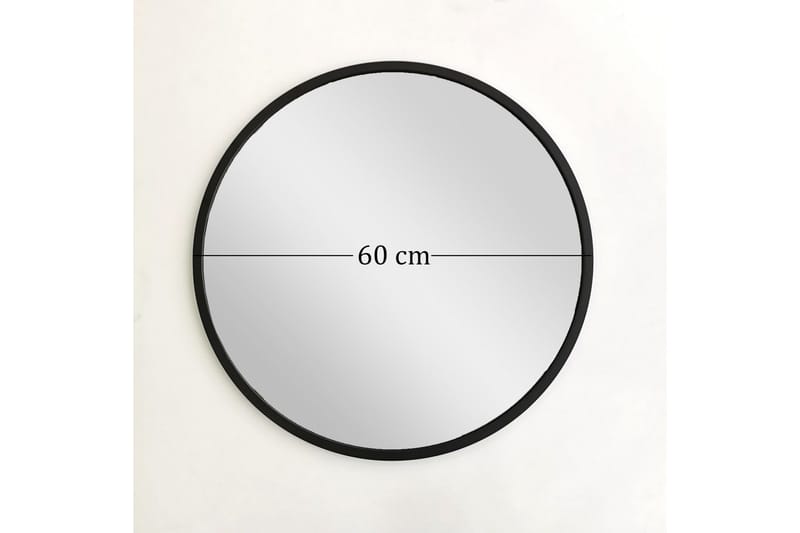 Spegel 60x60 cm - Metall/Svart - Inredning & dekor - Speglar - Väggspegel