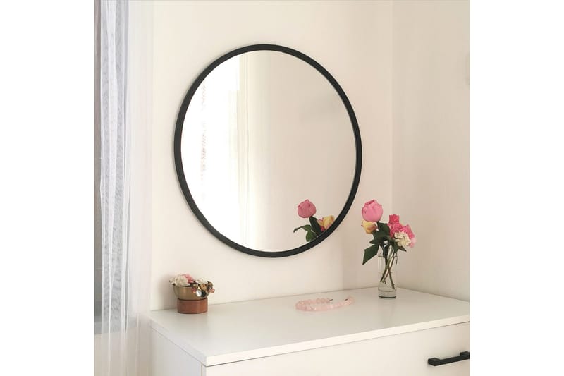 Spegel 60x60 cm - Svart - Inredning & dekor - Speglar - Väggspegel