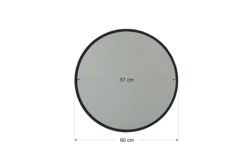 Spegel 60x60 cm - Svart - Inredning & dekor - Speglar - Väggspegel