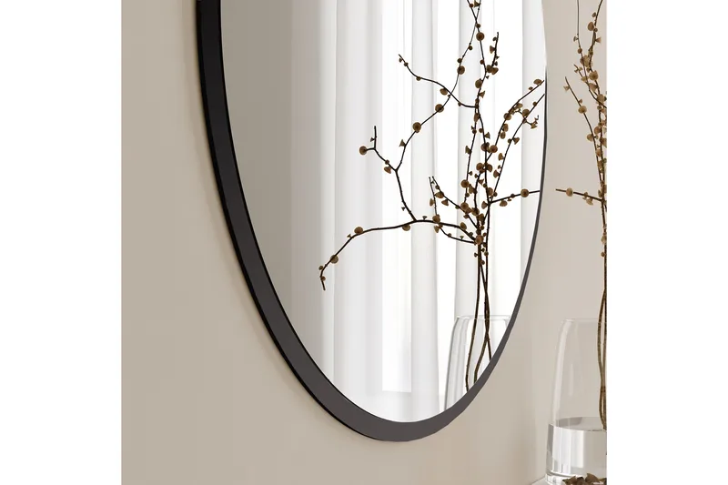 Spegel 60x60 cm - Svart - Inredning & dekor - Speglar - Väggspegel