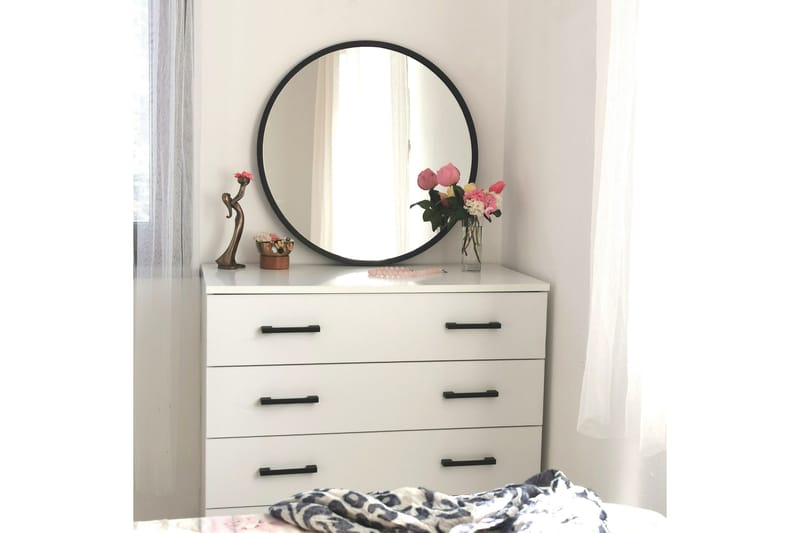 Spegel 60x60 cm - Svart - Inredning & dekor - Speglar - Väggspegel