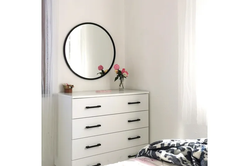 Spegel 60x60 cm - Svart - Inredning & dekor - Speglar - Väggspegel