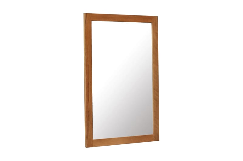 Spegel 60x90 cm massiv ek - Brun - Väggspegel