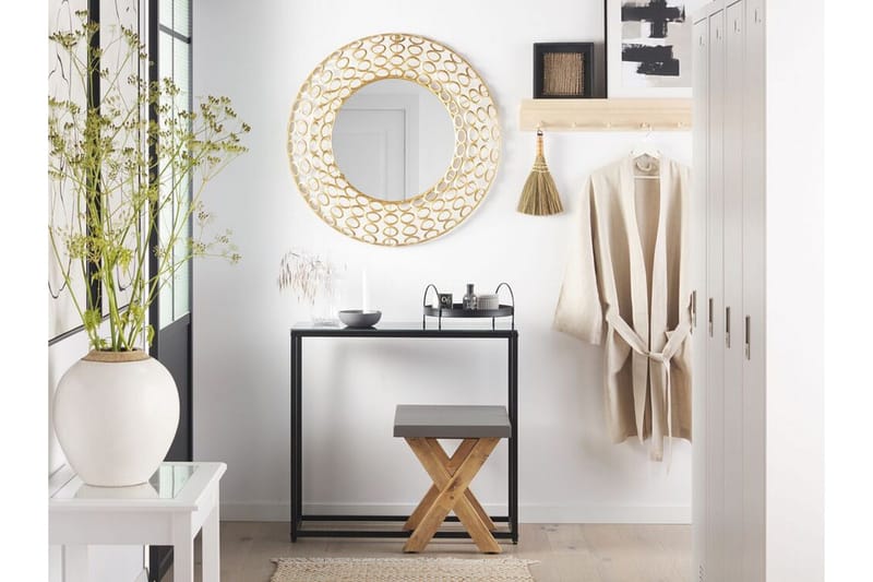 Spegel 80 cm guld BOURDON - Guld - Inredning & dekor - Speglar - Väggspegel