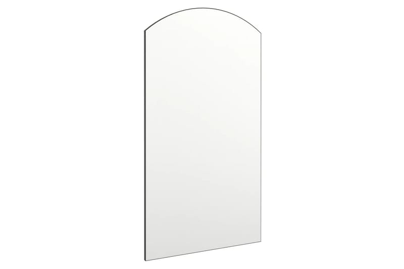 Spegel 90x45 cm glas - Vit - Väggspegel