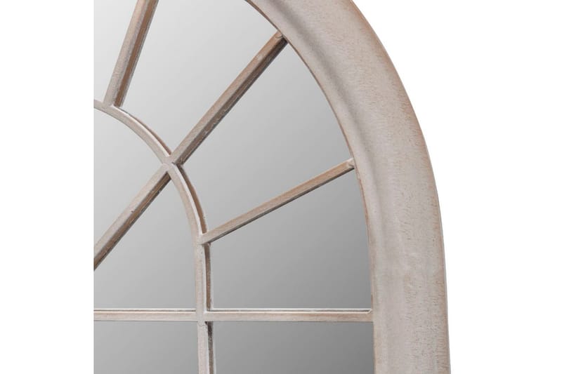 Spegel med lantlig design inom-/utomhus 60x116 cm - Vit - Väggspegel