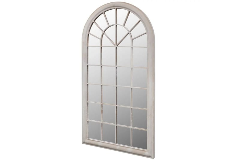 Spegel med lantlig design inom-/utomhus 60x116 cm - Vit - Inredning & dekor - Speglar - Väggspegel
