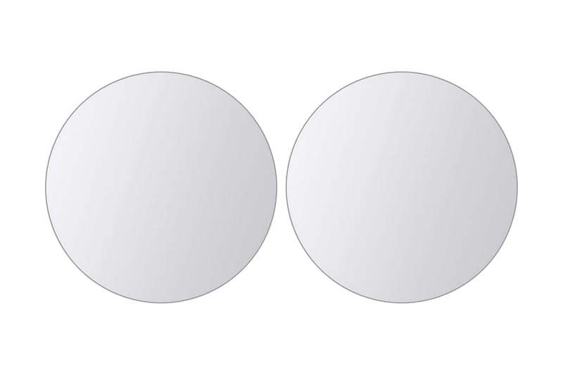 Spegelplattor 16 st runt glas - Silver - Väggspegel