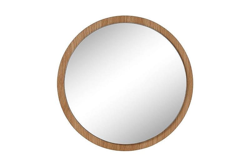 SRIDAV Spegel Rund 40 cm Natur - Väggspegel