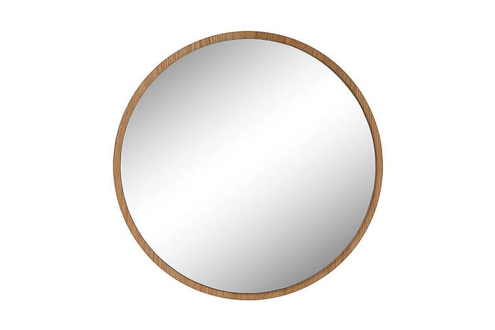 SRIDAV Spegel Rund 75 cm Natur - Väggspegel