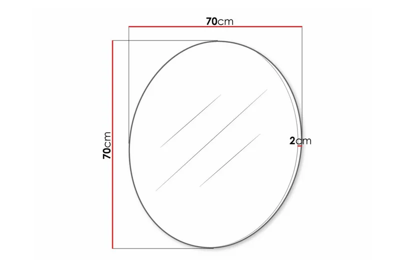 Staffin Vägghängd Spegel - Svart - Inredning & dekor - Speglar - Väggspegel