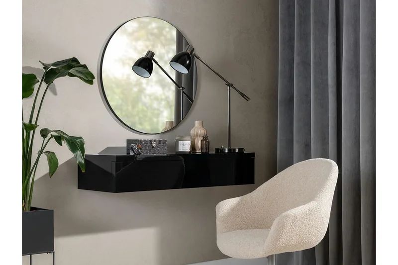 Staffin Vägghängd Spegel - Svart - Inredning & dekor - Speglar - Väggspegel