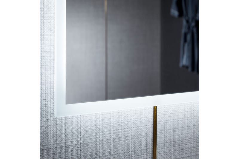 Stor spegel med Belysning och anti-fog-funktion 80x140cm Sil - Väggspegel - Helkroppsspegel
