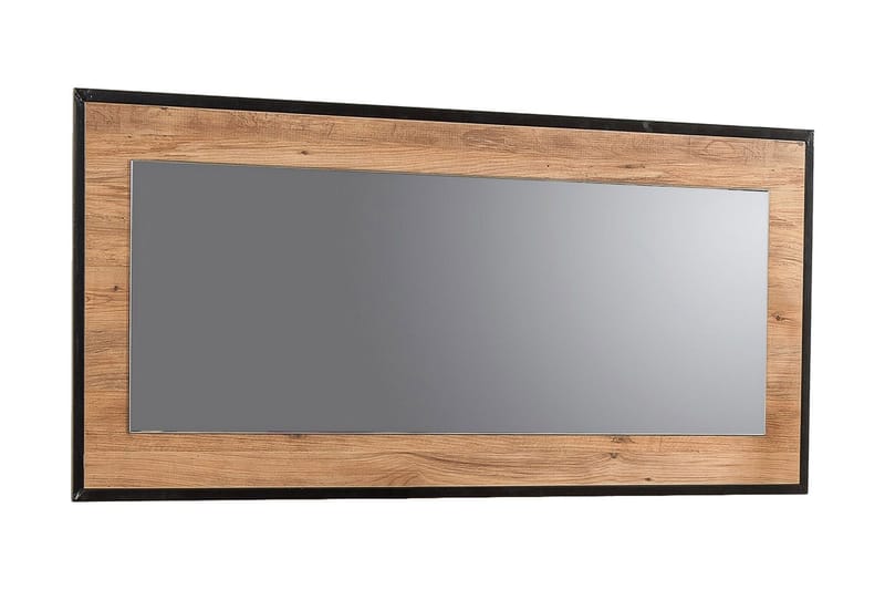 SUTTLE Spegel 60 cm Trä/natur/Svart - Väggspegel