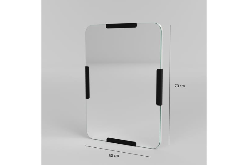 Taharoa Spegel 50 cm Rektangulär - Svart - Inredning & dekor - Speglar - Väggspegel