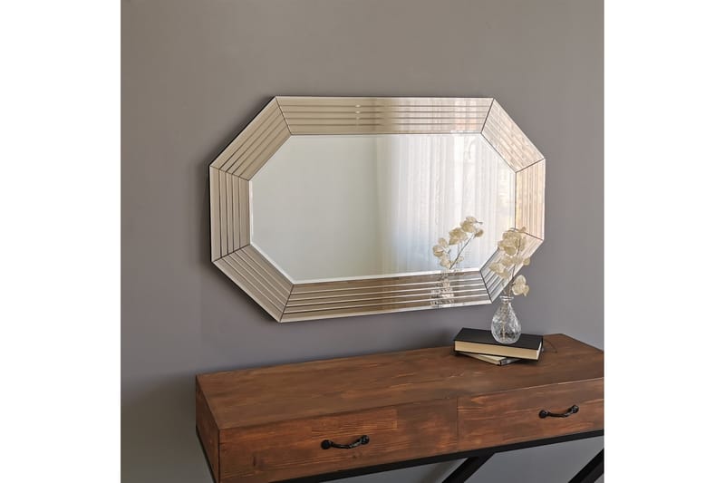 TEIJA Dekorationsspegel 60 cm Brons - Inredning & dekor - Speglar - Väggspegel