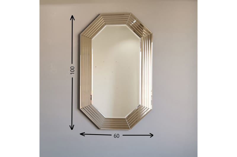 TEIJA Dekorationsspegel 60 cm Brons - Väggspegel