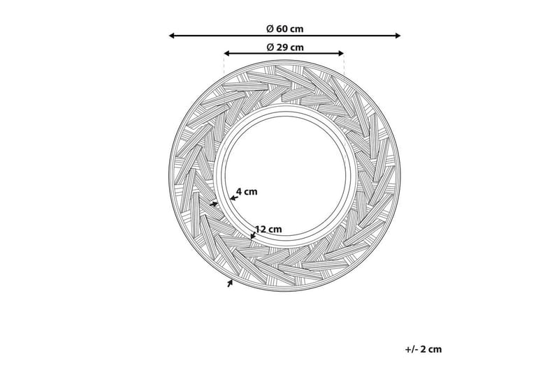 Väggspegel Tierga - Inredning & dekor - Speglar - Väggspegel